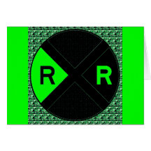 Verde y negro de neón felicitación