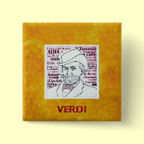 Verdi button / badge