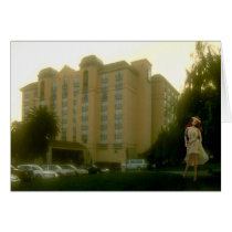 Verdi-Embassy Suites San Francisco Airport-Walkway Greeting Cards