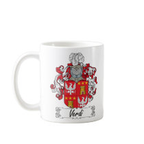 Verdi Family Crest mugs
