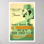 Verdi Il Trovatore 1937 WPA Poster