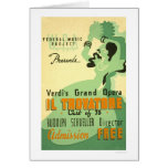 Verdi IL Trovatore WPA 1937 Felicitación