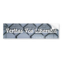 Veritas Vos Liberabit (fenced) bumper stickers by courtjester Veritas Vos Liberabit (fenced) bumper stickers