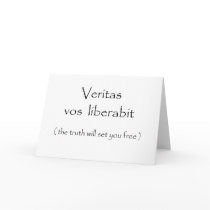 Veritas vos liberabit-greeting cards
