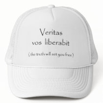 Veritas vos liberabit-hat by artdebogallery Veritas vos liberabit-hat