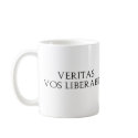 Veritas Vos Liberabit mugs by alternateworlds Veritas Vos Liberabit mugs