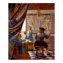 Vermeer - The Art of Painting Print