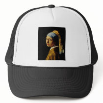 Vermeer's Girl with a Turban (circa 1665) Mesh Hats
