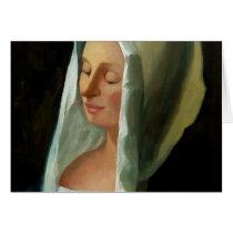 VERMEER'S LADY WEIGHING GOLD cards by joyart VERMEER'S LADY WEIGHING GOLD cards