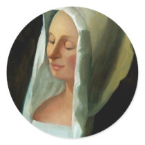 VERMEER'S LADY WEIGHING GOLD stickers by joyart VERMEER'S LADY WEIGHING GOLD stickers
