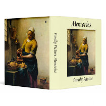 Vermeer's Maidservant Pouring Milk (circa 1660) binders by MasterpieceGallery Vermeer's Maidservant Pouring Milk (circa 1660) binders