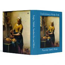 Vermeer's Maidservant Pouring Milk (circa 1660) binders by MasterpieceGallery Vermeer's Maidservant Pouring Milk (circa 1660) binders