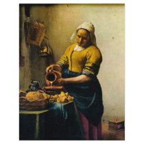 Vermeer's Maidservant Pouring Milk (circa 1660) Full Color Flyer