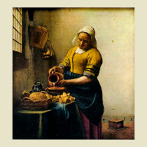Johannes Vermeer Maidservant Pouring Milk