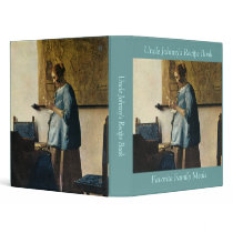 Vermeer's Woman in Blue Reading a Letter ca.1665 binders by MasterpieceGallery Vermeer's Woman in Blue Reading a Letter ca.1665 binders