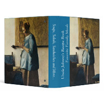 Vermeer's Woman in Blue Reading a Letter ca.1665 binders by MasterpieceGallery Vermeer's Woman in Blue Reading a Letter ca.1665 binders