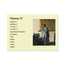 Vermeer's Woman in Blue Reading a Letter ca.1665 Business Card