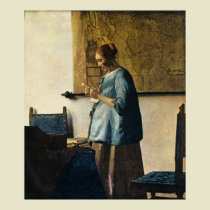 Johannes Vermeer Woman in Blue Reading a Letter