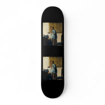 Vermeer's Woman in Blue Reading a Letter ca.1665 Skate Boards