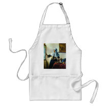 Vermeer's Young Woman with a Water Pitcher ca 1665 Apron