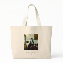Vermeer's Young Woman with a Water Pitcher ca 1665 Tote Bag
