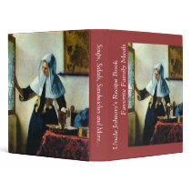 Vermeer's Young Woman with a Water Pitcher ca 1665 binders