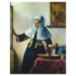 Vermeer's Young Woman with a Water Pitcher ca 1665 flyers