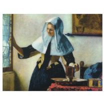 Vermeer's Young Woman with a Water Pitcher ca 1665 flyers