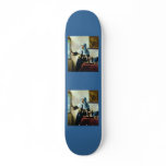 Vermeer's Young Woman with a Water Pitcher ca 1665 Skate Board Decks