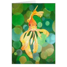 Vermilion Goldfish Card
