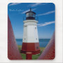 Vermilion Lighthouse Mouse Pads
