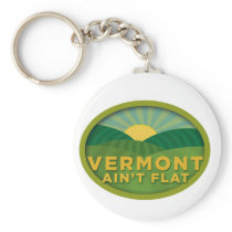 Vermont Ain't Flat Key Chain