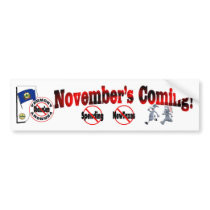 Vermont Anti ObamaCare – November’s Coming! Bumper Sticker