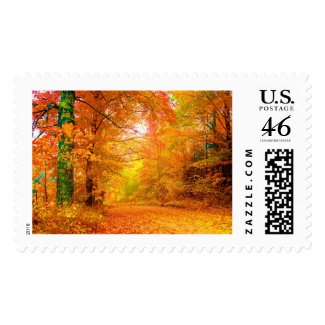 Vermont Autumn Postage Stamp