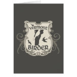 Vermont Birder Shield Note Card