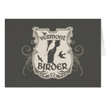 Vermont Birder Shield Note Card