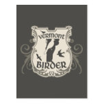 Vermont Birder Shield Postcard