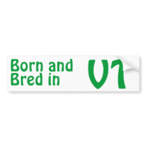 Vermont Bred (Bumper) Sticker bumper stickers