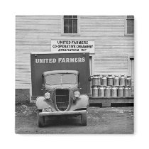 Vermont Dairy Co-op, 1930s Fridge Magnet