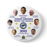 Vermont Democrats in 2012 button