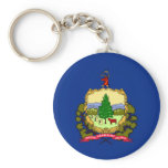 Vermont Flag Keychain