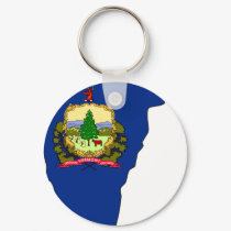 Vermont Flag Map keychains by usaflags Vermont Flag Map keychains