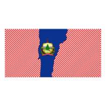 Vermont Flag Map photo cards