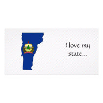 Vermont Flag Map photo cards
