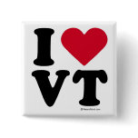 VERMONT - "I LOVE VT" "I LOVE VERMONT" buttons