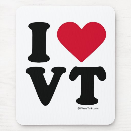 VERMONT - "I LOVE VT" "I LOVE VERMONT" MOUSE MAT