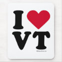 VERMONT - "I LOVE VT" "I LOVE VERMONT" mousepads by humortees VERMONT - "I LOVE VT" "I LOVE VERMONT" mousepads