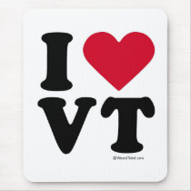 VERMONT - "I LOVE VT" "I LOVE VERMONT" mousepads