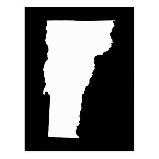 Vermont in White and Black Postcard Zazzle