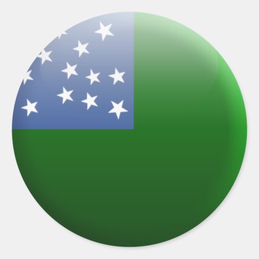 Vermont Republic Flag Round Sticker